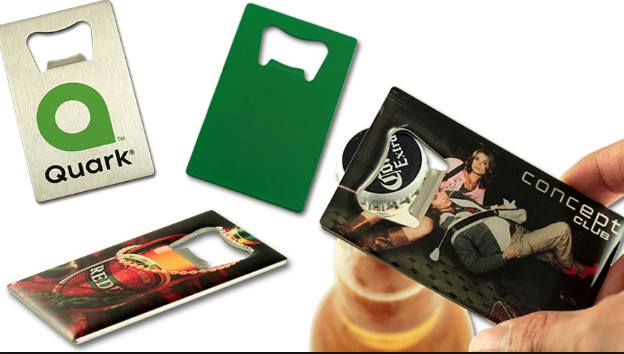 Beverages, Kitchen, Events | Stainless Steel Card Bottle Opener - 5 